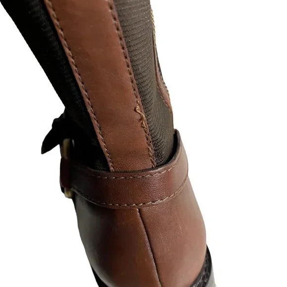 Johnston & Murphy Women's Brown Knee-High Riding Boots- genuine leather - Picture 8 of 16